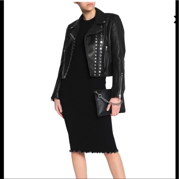 Leather biker jacket - Picture 6 of 16